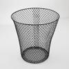 Amosfun Black Mesh Trash Can, Mesh Office Trash Can Open Top Waste Basket Bin Wire Garbage Can Recycling Garbage Container Fruit Vegetable Basket for Office Home view 4