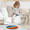 VTGHDEEQ Area Rugs for Living Room,Washable Rug,Carpet for Bedroom,Abstract Rainbow Colorful Pattern,15.7x15.7 in, K6fr2suuokjj, Yp3t0pwcngym view 2