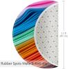 VTGHDEEQ Area Rugs for Living Room,Washable Rug,Carpet for Bedroom,Abstract Rainbow Colorful Pattern,15.7x15.7 in, K6fr2suuokjj, Yp3t0pwcngym view 3