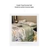 Tencel Summer Quilt Washable Tencel Light Luxury Printing Summer Quilt Double Microfiber Deluxe Soft Silky-Smooth Touch Wrinkle Free Fade Resistant 220 * 240CM (220 * 240CM) view 2