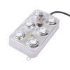 YINZINR 6 Head Ultrasonic Mist Maker Fogger, Waterproof Atomization Maker Water Fountain Pond Atomizer Air Humidifier, for Pond Aquarium Rockery view 4