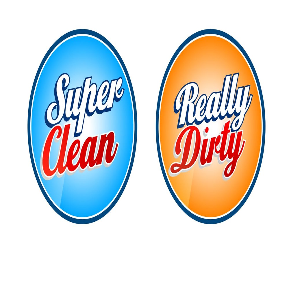 Super Clean Dishwasher Magnet Clean Dirty Sign, Strong Durable Clean Dirty, Doublesided 3.5X.3.5in Dishwasher & Washing Machine Magnet Sign Indicator, Super Clean Really Dirty Design,