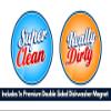 Super Clean Dishwasher Magnet Clean Dirty Sign, Strong Durable Clean Dirty, Doublesided 3.5X.3.5in Dishwasher & Washing Machine Magnet Sign Indicator, Super Clean Really Dirty Design, view 4