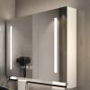 Smart medicine cabinet with mirror and led lights,bathroom vanity mirror with storage,One-click defogging,Rectangular Medicine Cabinets with Towels Bar,Medicine Cabinet Wall Mounted Touch Switch ( Col view 1