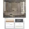Smart medicine cabinet with mirror and led lights,bathroom vanity mirror with storage,One-click defogging,Rectangular Medicine Cabinets with Towels Bar,Medicine Cabinet Wall Mounted Touch Switch ( Col view 2