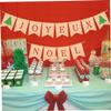 CIMAXIC Joyeux Noel Christmas Burlap Banner Party Decorations Hanging Christmas Decorations for Party view 3