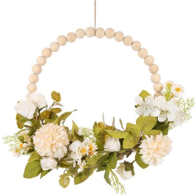 Bead Garland Hanging Decoration Farmhouse Wall Pendant Rustic Country Boho Home Decor Living Room Bedroom