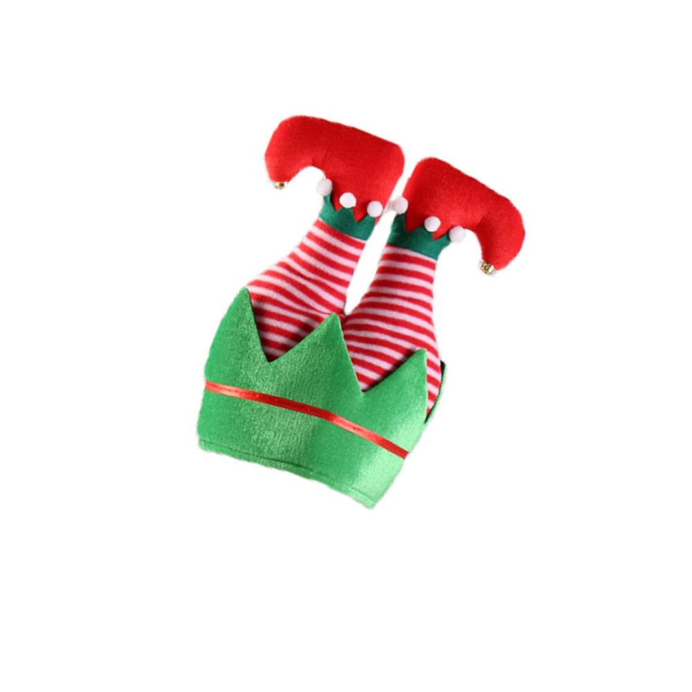 CIMAXIC Striped Novelty Christmas Hat Adult Size Funny Party Hat for Men Women