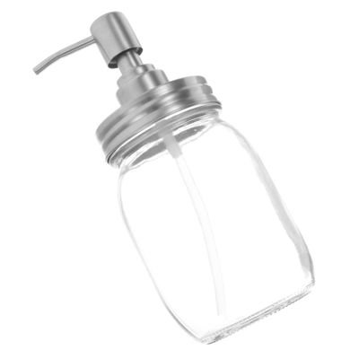 Amosfun Travel Lotion Dispenser Bottle Stainless Steel Pump for Hand Soap Dish Soap Essential Oil