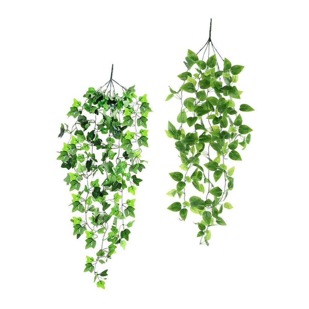 FUNOMOCYA Simulated Rattans Leaves Wall Art Green Hanging Plants for Garden Adornments