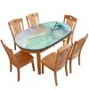 Barsada Marble Print Tablecloth Oval Waterproof & Stain Resistant Elastic Table Cloth Oval Tablecloth Table Cloth Oval Table for Dining Camping Indoor and Outdoor Fits for 52 x 70 Oval Table view 1