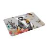 Dwrepo Animals Lemur Flowers Pattern Print Bathroom Rugs Absorbent Microfiber Bath Mat Flannel Area Rug Rubber Backing Non Slip Door Mat for Outdoor Indoor Home Entry Mat 24 x 16 in, White view 4