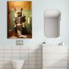 Reateforin Funny Bathroom Wall Decor Art Dog Wall Art for Bathroom Funny Animal Canvas Print Painting for Bedroom Cute Bathroom Pictures Decor,Funny Bathroom Decor Bathroom Art 28x40 Inches view 4