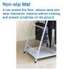IGZVMBO Large Size Metal Foldable Umbrella Holder Walking Stick Holder Umbrella Stand Home Office Hallway Storage with Hooks and Bottom Rainwater Leaking Tray, Negro view 3
