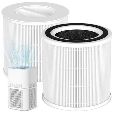 FCFMY 2 Packs AP301 AP302 True HEPA Replacement Filter Only Fit for JOWSET & Dayette AP301 AP302 Air Cleaner Purifier for Home Large Room Up to 2200ft, Not Fit for AP401 AP402 AP403 AP404