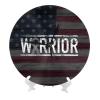 Brain Cancer Warrior Awareness Ribbon Wall Clock Oil Painting Round Decor Non Ticking for Home Office School view 2
