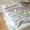 XHCTNN Queen Size Summer Quilt, Breathable Class A Fabric Cool Silk Summer Quilt - Portable Machine Washable Thin Quilt Blanket Stay Away from Heat(A,180 * 220cm) view 1