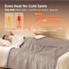 Bedsure Electric Blanket Full Size - Soft Flannel Heated Blanket, Fast Heating with 10 Time Settings & 6 Heat Settings, Warm Gift for Grandma (72x84 inches, Taupe) view 2