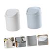 VILLFUL Plastic Desktop Waste Bins Small Trash Can with Lid for Bedroom Bathroom view 2