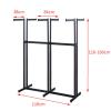 Floor-Standing Metal Garment Rack - Clothes Shelves Heavy Duty 6 Way Rack, Adjustable Lifting Retail Hanging Clothing Rack, Rack For Hanging Clothes Retail Display, Shirt Garment Pipe Rack ( Color : S view 2