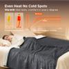 Bedsure Electric Blanket Full Size - Soft Flannel Heated Blanket, Fast Heating with 10 Time Settings & 6 Heat Settings, Warm Gift for Grandma (72x84 inches, Dark Grey) view 2