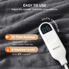 Bedsure Electric Blanket Full Size - Soft Flannel Heated Blanket, Fast Heating with 10 Time Settings & 6 Heat Settings, Warm Gift for Grandma (72x84 inches, Dark Grey) view 3