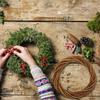 POPETPOP Grapevine Wreath Forms Natural Wreath: Wicker Woven DIY for DIY Crafts Wedding Parties Home Decor Mothers Day 20cm view 2