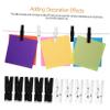 WOFASHPURET 100pcs Wooden Clothespins Decorative Picture Clips Laundry Clothes Pegs Sturdy Office Supplies Photo Hanging Clips String view 2