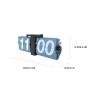 Retro Digital Flip Desk Clock - PVC Stainless Steel Battery Powered Retro Mechanical Digital Automatic Flip Down Desk Clock - for Living Room Bedroom Office (Black and Blue) view 2