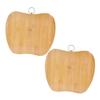 IMIKEYA 2pcs Apple-shaped Cutting Board Sturdy Bamboo Cheese Charcuterie Cutting Board Tray view 1