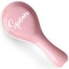 Ceramic Spoon Rest for Stove Top, DAYYET Large Spoon Holder, Spoon Rest for Kitchen Counter, Utensil Rest for Ladles, Spatula, Tong, Pink Kitchen Decor and Accessories view 1