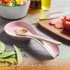 Ceramic Spoon Rest for Stove Top, DAYYET Large Spoon Holder, Spoon Rest for Kitchen Counter, Utensil Rest for Ladles, Spatula, Tong, Pink Kitchen Decor and Accessories view 2