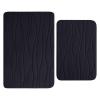 Buganda Memory Foam Bathroom Rugs 2 Pieces, Bath Rug Size 24x16 and 36x24 in Black, 2 Item Bundle view 1