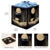 YTYVAGT Storage Bags,Clothes Storage Bins Foldable with Handle,1-Pc,Bear Moon Forest Tree view 3