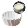 CHIUEAST 50 Pieces 6 Inch Parchment Baking Paper, Oilproof, White view 2