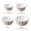 CHIUEAST 50 Pieces 6 Inch Parchment Baking Paper, Oilproof, White view 3