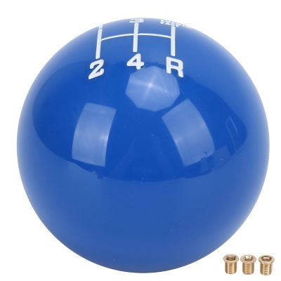 Car Racing Shifter Lever Stick, Gear Shift Knob, 5 Speed Wear Resist with 3 Adapter iversal Automobile Ary (Blue)
