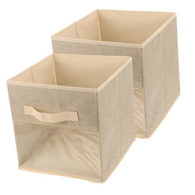 SOESFOUFU Cube Storage Bin Collapsible Fabric Storage Bins Handle Wardrobe Storage Containers for Clothes Organizing
