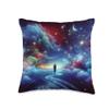 Dream Visitation EDM Fest Energy Metaphysical Decor Graphic Throw Pillow view 1