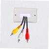 4pcs Wall Plate Single Gang Brush for Cable Management ABS view 3