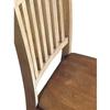 HomeStock Counter Height Barstools - Set of 2 - Light Brown Wood Slat Back - Modern Dining Room Furniture view 4