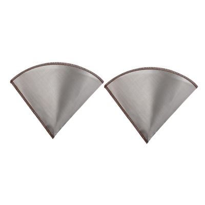 HOLIDYOYO 2pcs Stainless Steel Espresso Filter Screen Reusable Mesh Coffee Filter for Hand Brewed Coffee Maker
