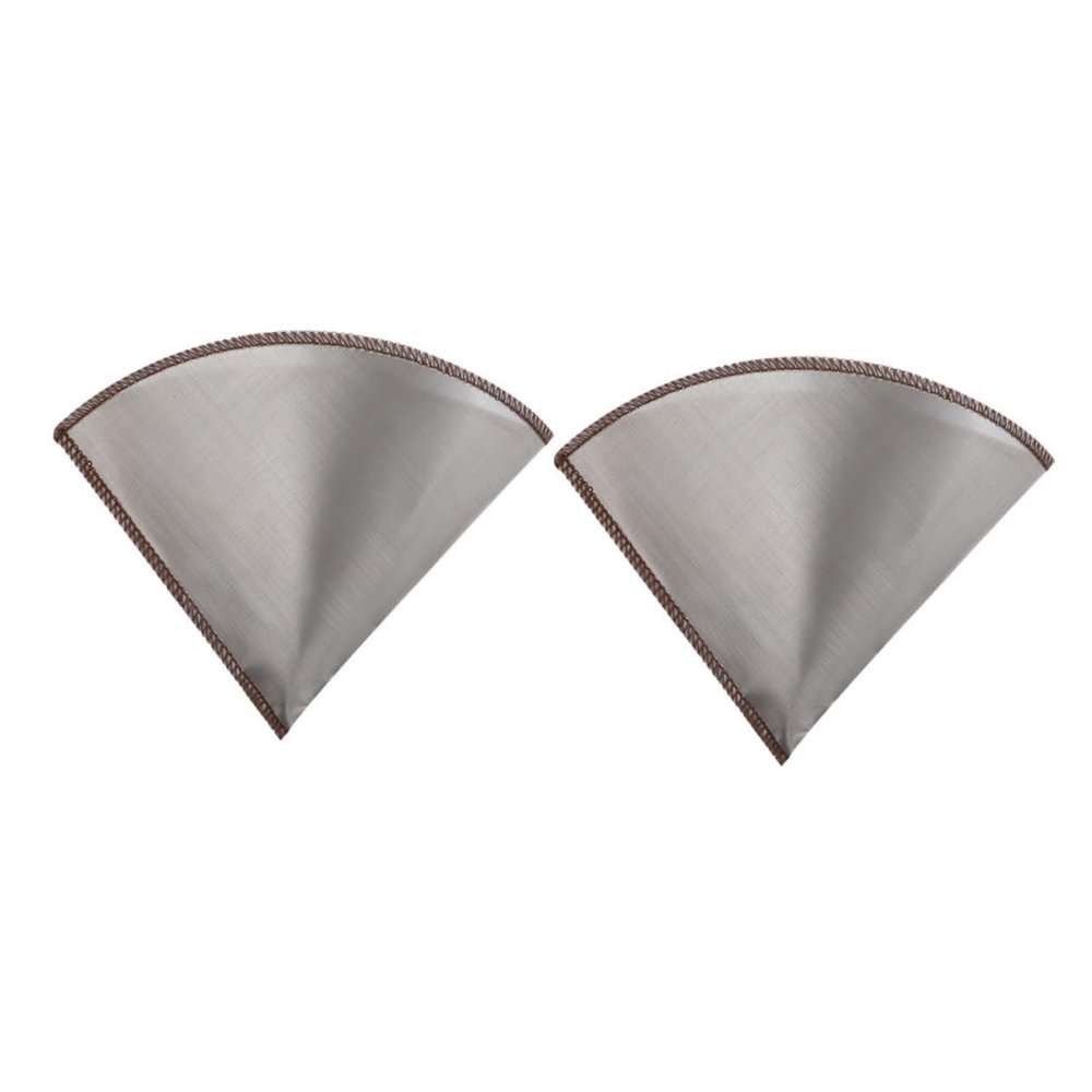 HOLIDYOYO 2pcs Stainless Steel Espresso Filter Screen Reusable Mesh Coffee Filter for Hand Brewed Coffee Maker