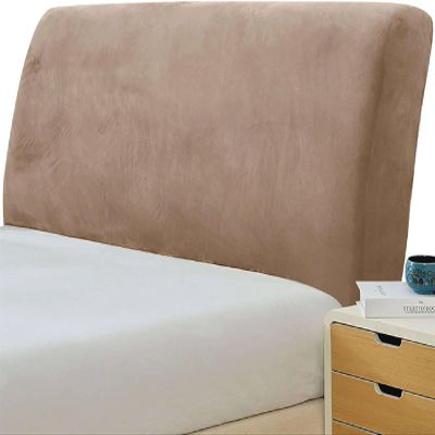 BEITUOPI Velvet Bed Headboard Cover for Queen King Full Size, Stretch Headboard Slipcover Soft Dustproof Protector Cover Bed Head Cover for Bedroom (Color : 3#, Size : Cal King (71-79in))
