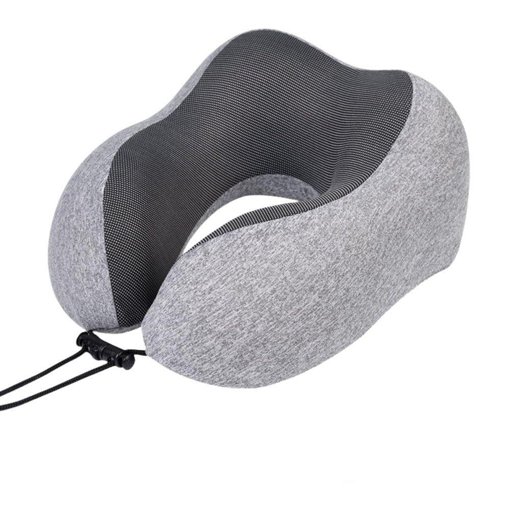 LGUANHJ Travel Pillow - Pure Memory Foam Neck Pillow, Comfortable and Breathable Cover, Machine Washable, Airplane Travel kit with 3D Contoured Eye mask, earplugs and Storage Bag
