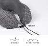 LGUANHJ Travel Pillow - Pure Memory Foam Neck Pillow, Comfortable and Breathable Cover, Machine Washable, Airplane Travel kit with 3D Contoured Eye mask, earplugs and Storage Bag view 4