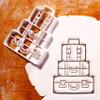 BAKERLOGY Retro Suitcases Cookie Cutter - Detailed Biscuit Cutter Design for Baking and Crafts, ideal on fondant, dough, clay view 2