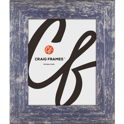 Craig Frames American Barn, 23x31 Picture Frame, Faux Barnwood, Blue