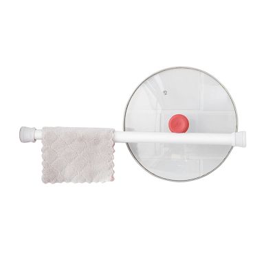 curtain rods no drilling, No Drilling Stainless Steel Telescopic Rail Bath Closet Hanging Pole for Bathroom and Bedroom, White