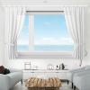 curtain rods no drilling, No Drilling Stainless Steel Telescopic Rail Bath Closet Hanging Pole for Bathroom and Bedroom, White view 4